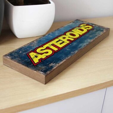 Asteroids classic retro arcade game sign