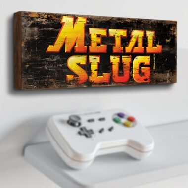 Metal Slug classic retro arcade gaming sign