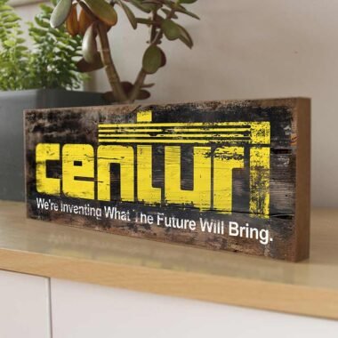 Centuri Retro Game Sign. Designed to evoke the spirit of classic video gaming, this sign features the iconic "Centuri" logo