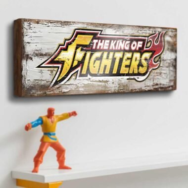 Showcases the vibrant and fiery "The King of Fighters" logo, reflecting the game's intense and competitive spirit.