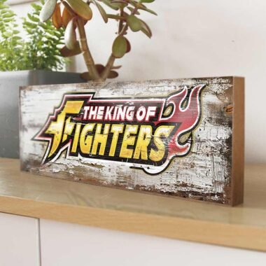 Showcases the vibrant and fiery "The King of Fighters" logo, reflecting the game's intense and competitive spirit.