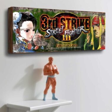 Relive the excitement of Street Fighter III: 3rd Strike with this Retro Game Sign. Its bold design and vintage charm make it a must-have piece for any gaming enthusiast